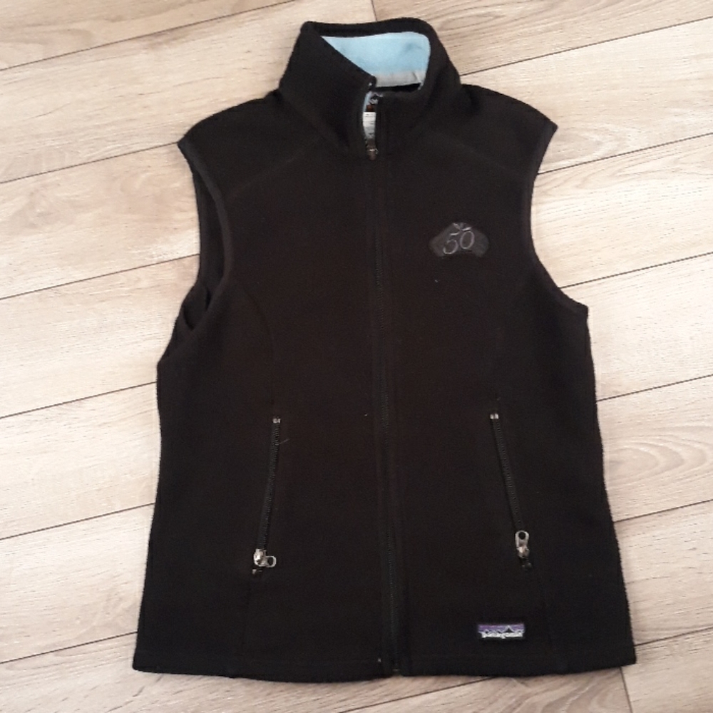 PATAGONIAβ Synchilla Black Fleece Full Zip Sz Medium Womens Vest